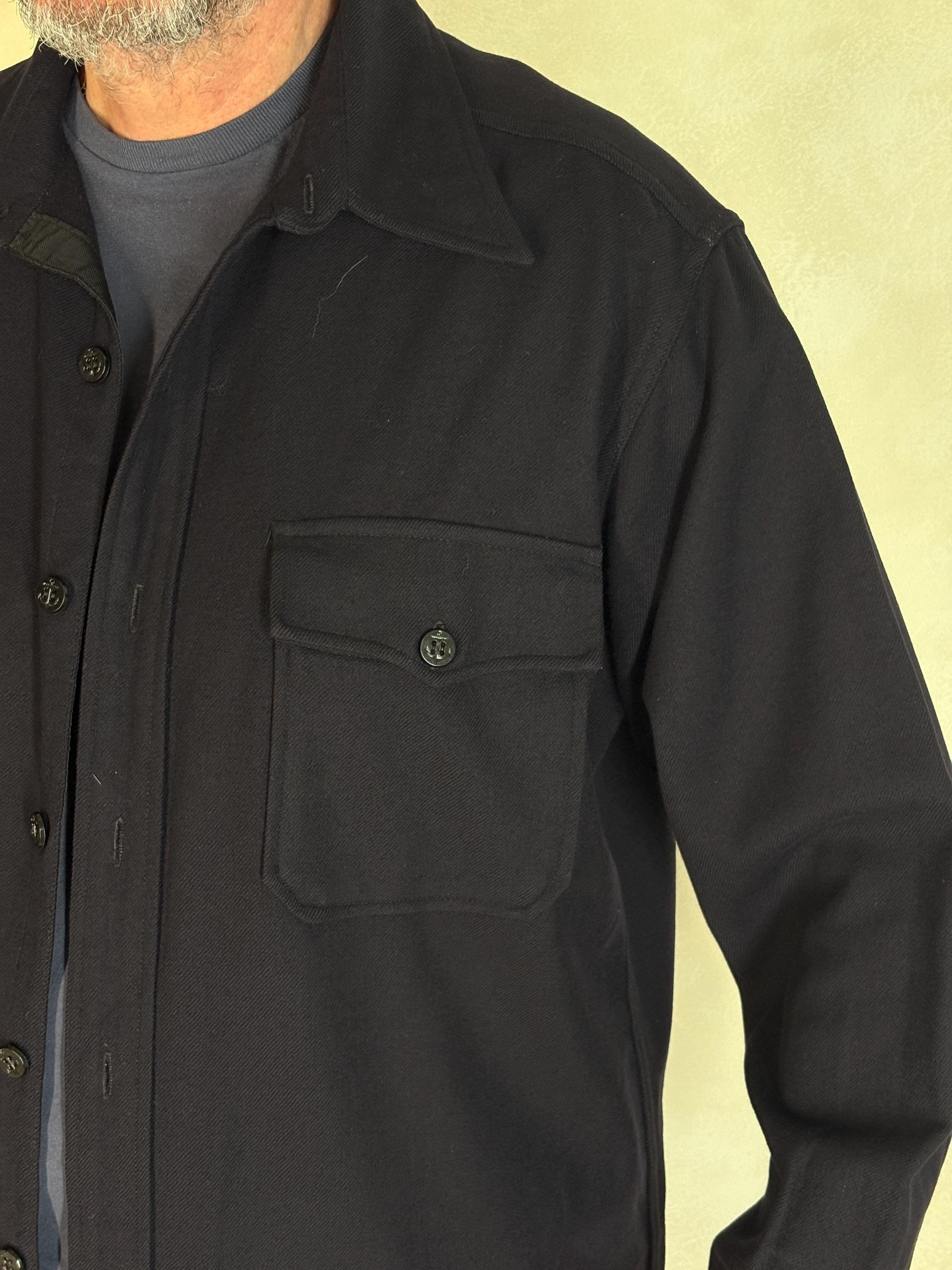 Vintage 1940s US Navy CPO Wool Shirt – Chief Petty Officer – 1