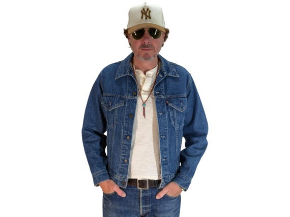 80s LEVI'S スタプレ トラッカージャケット USA製 ネイビー 希少 Levi's - リーバイス 80s 白タブ トラッカージャケット ネイビー S-M