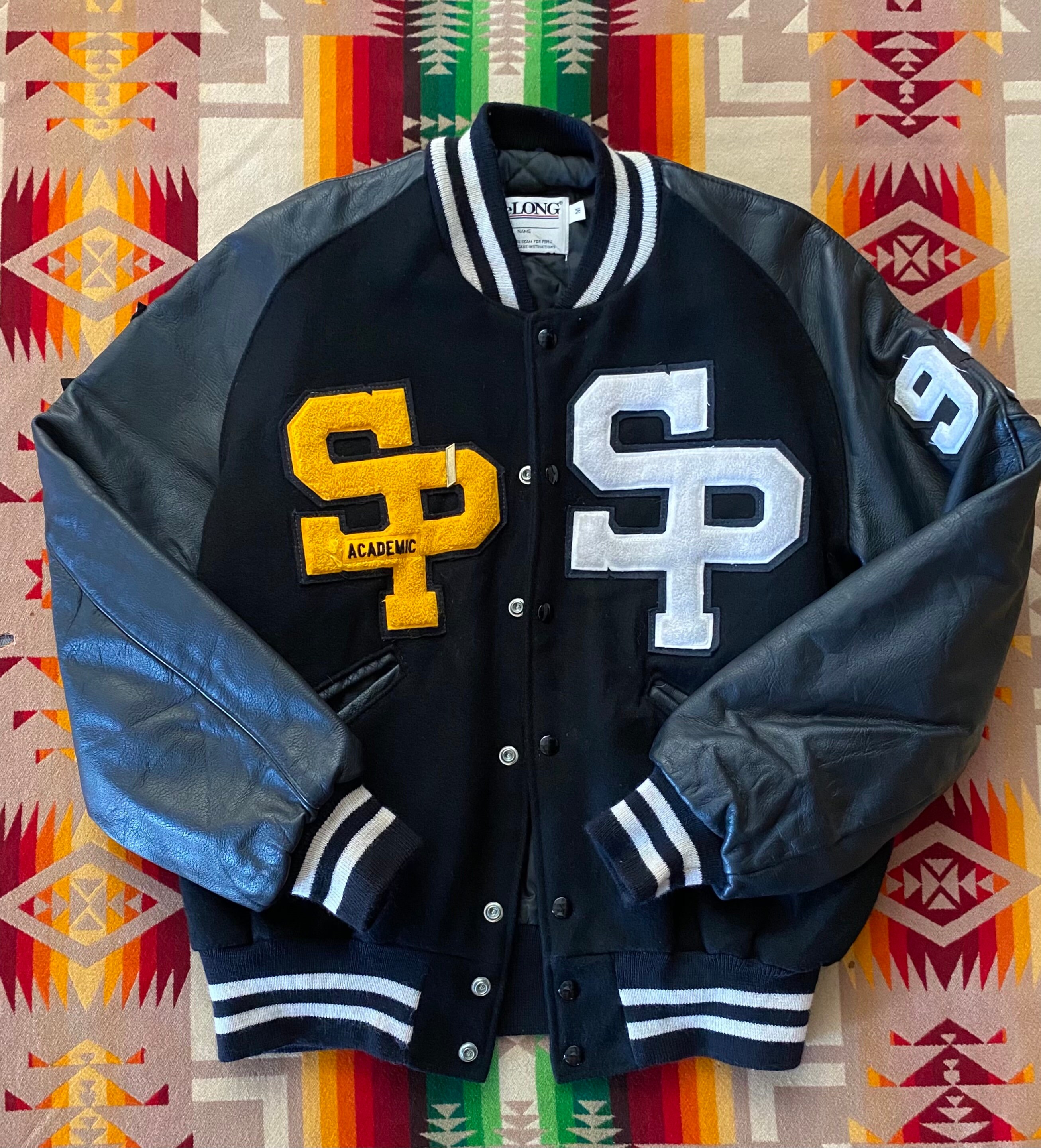 Size M. Made in USA 90s Original Vintage Letterman Varsity Size M. Made in USA 90s Original Vintage Letterman Varsity