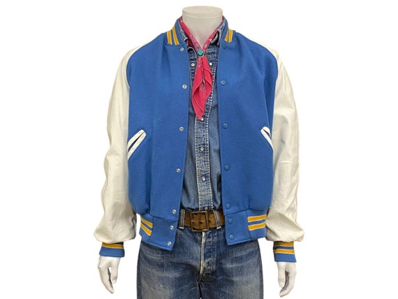 ジャケット・アウター 90s Leather Sleeve Varsity Jkt Vintage 90s Varsity Jacket With Leather Sleeves | Classic