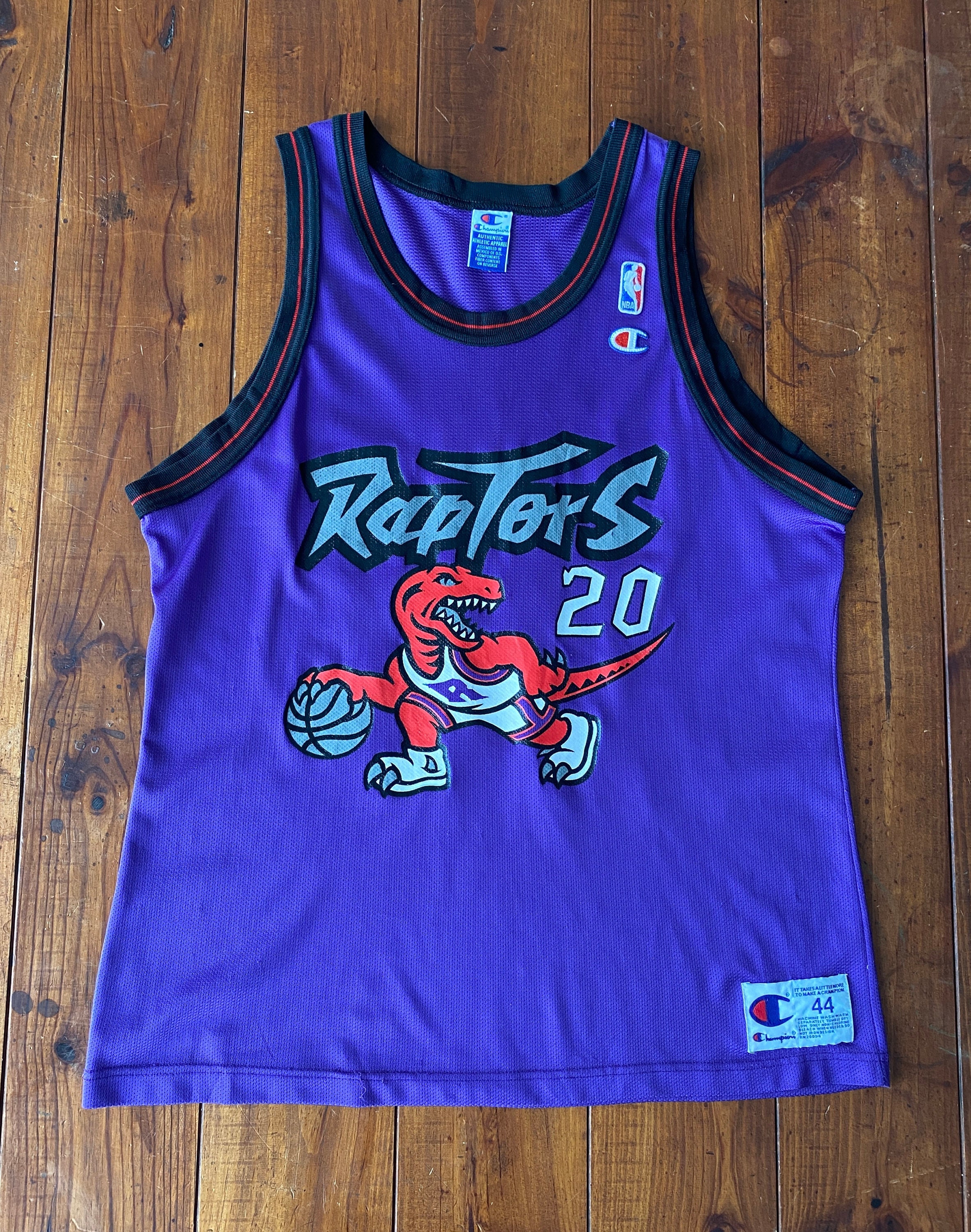 Size 44. 90s Vintage NBA Toronto Raptors Jersey 20 Damon -  New Zealand