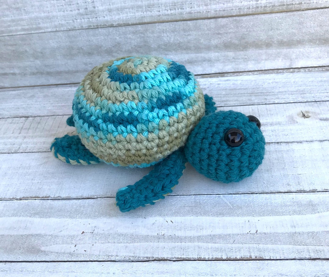 DIY Turtle Baby Rattle Crochet Kit Stuffed Animal River - Etsy