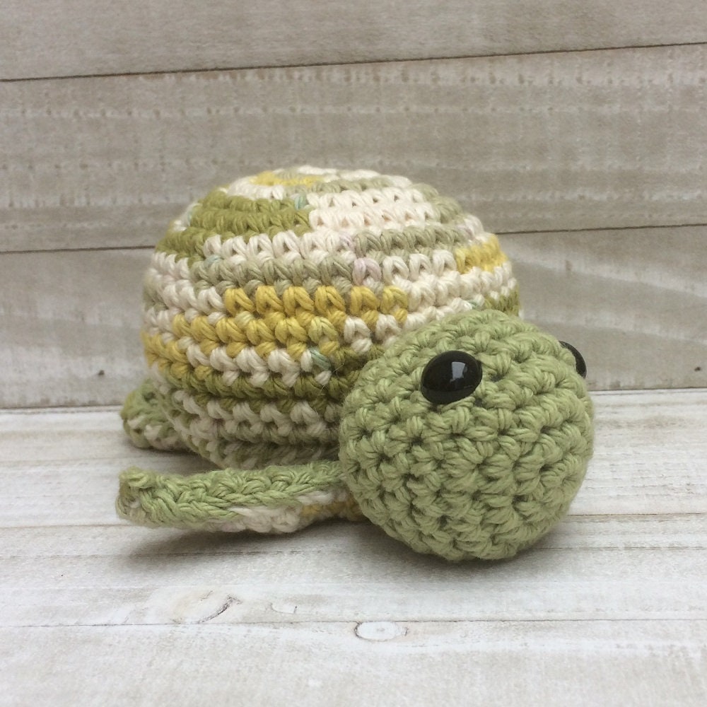 Crochwt Turtle Rattle DIY Turtle Baby Rattle Crochet Kit, Stuffed Animal - Etsy
