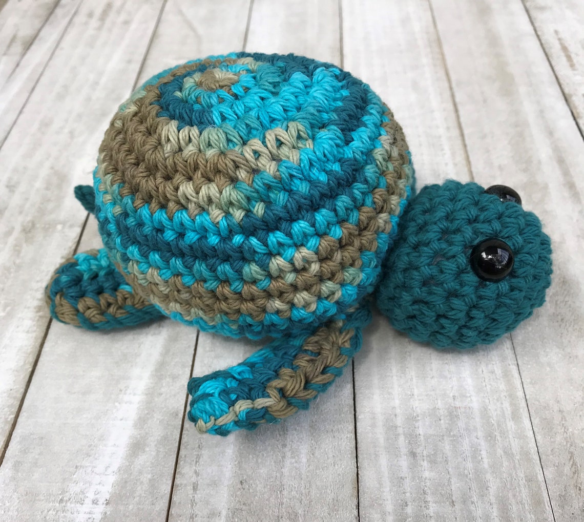 DIY Turtle Baby Rattle Crochet Kit Stuffed Animal River Etsy