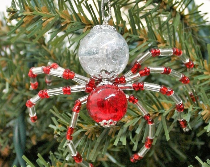 Makes 3, Legend of the Christmas Spider Beading Ornament Kit, Tinsel