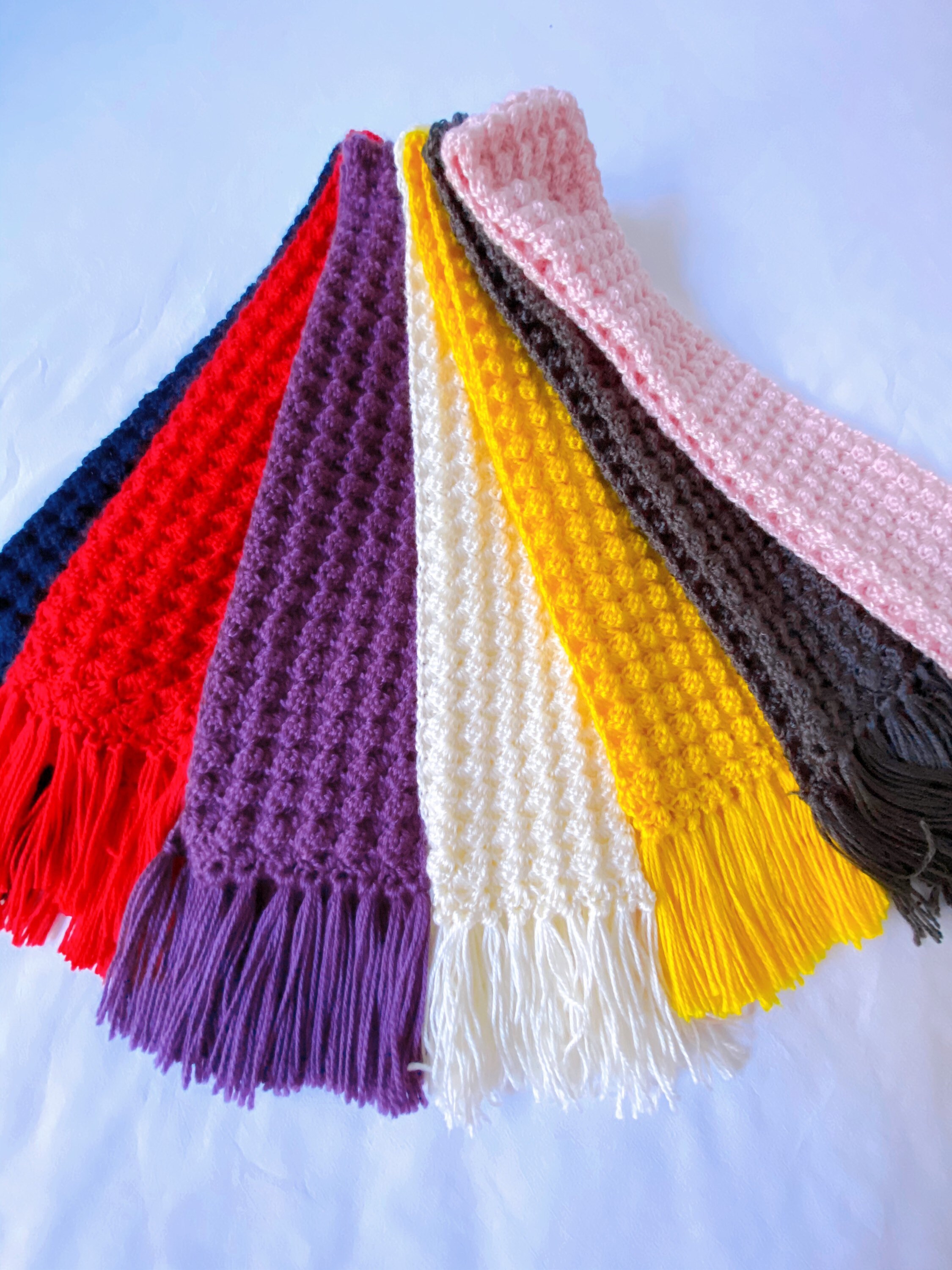 Childs Crochet Scarf Etsy