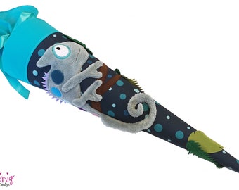 Schultüte Chamäleon passend zum "Tropical Chameleon Joshy"