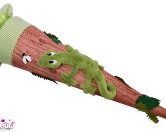 Schultüte XXL Gecko auf Baum