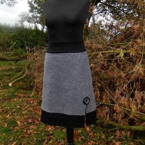 Walkskirt, wool skirt, Walkloden, Kidney warmer, A-line, hip warmer.Many colors, 2 lengths or desired length