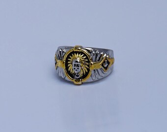 Spirit of the Warrior Ring - Silver Plated - Size 11.25