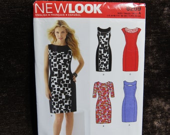 Misses'/Women's Dress Sewing Pattern New Look 6209 (Simplicity) size 8-10-12-14-16-18 UNCUT