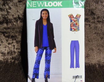 Misses/Women's Jacket, Top and Pants Sewing Pattern New Look (Simplicity) 10285 (6645) size 10-12-14-16-18-20-22  UNCUT