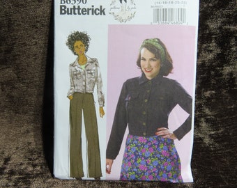 Misses'/Women's Jacket Sewing Pattern Butterick 6390 size 14-16-18-20-22 UNCUT