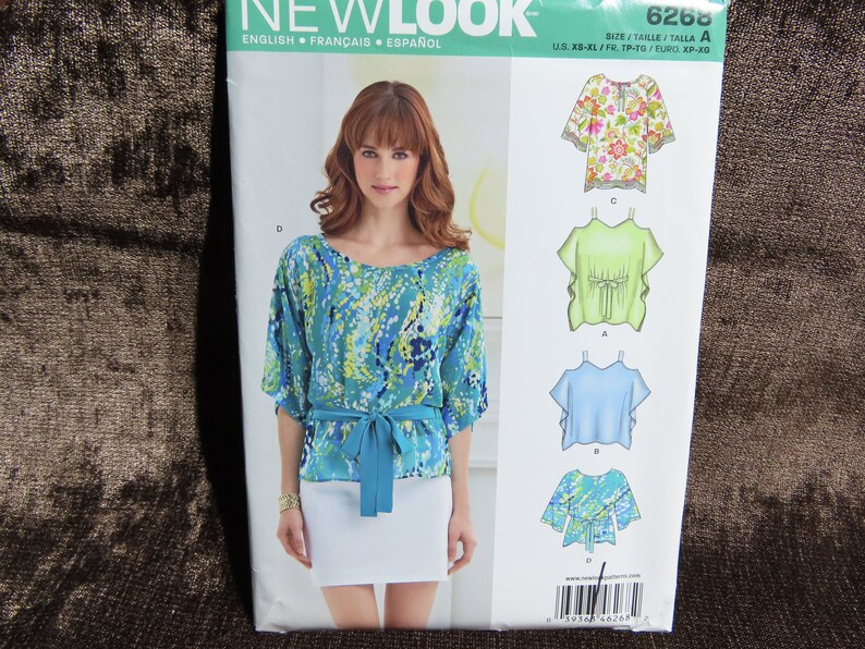 Misses/women's Shirt Sewing Pattern Easy New Look 6268 simplicity Size
