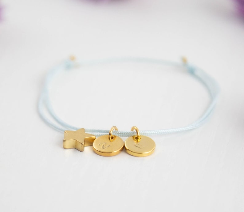Friendship bracelet star Bracelet personalized Gift sister Girlfriend | Bracelet engraving