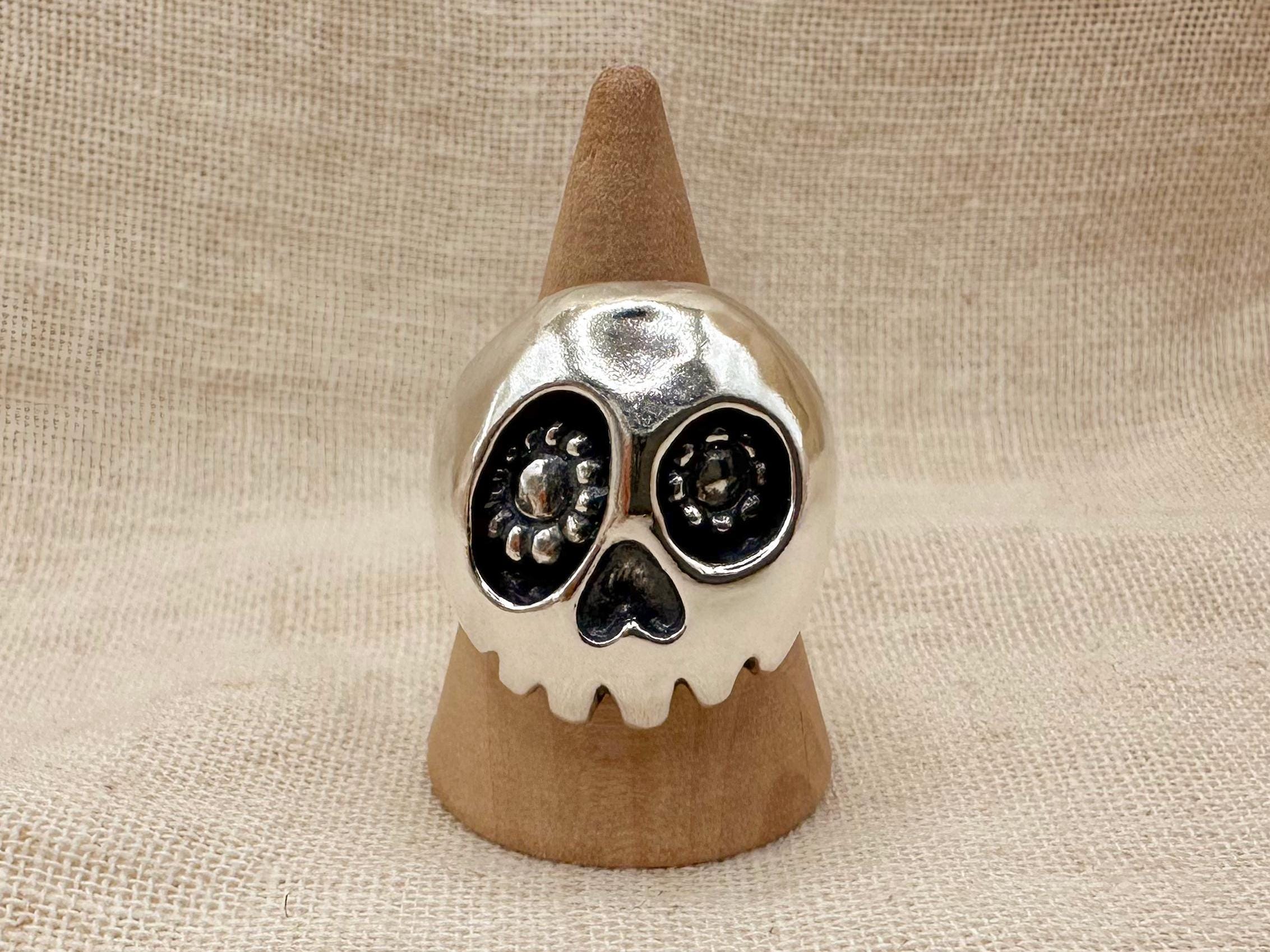 Takashi Murakami　Skull Ring/ Silver S TAKASHI MURAKAMI SKULL RING, Men's Fashion, Watches
