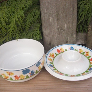 Graziela barnfrukostset, Thomas porslin, kycklingdekor