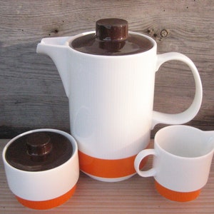Melitta Bremen Form 27 vintage coffee pot milk jug sugar bowl
