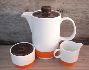 Melitta Bremen Form 27 Konvolut Kaffeekanne Milchkännchen Zuckerdose