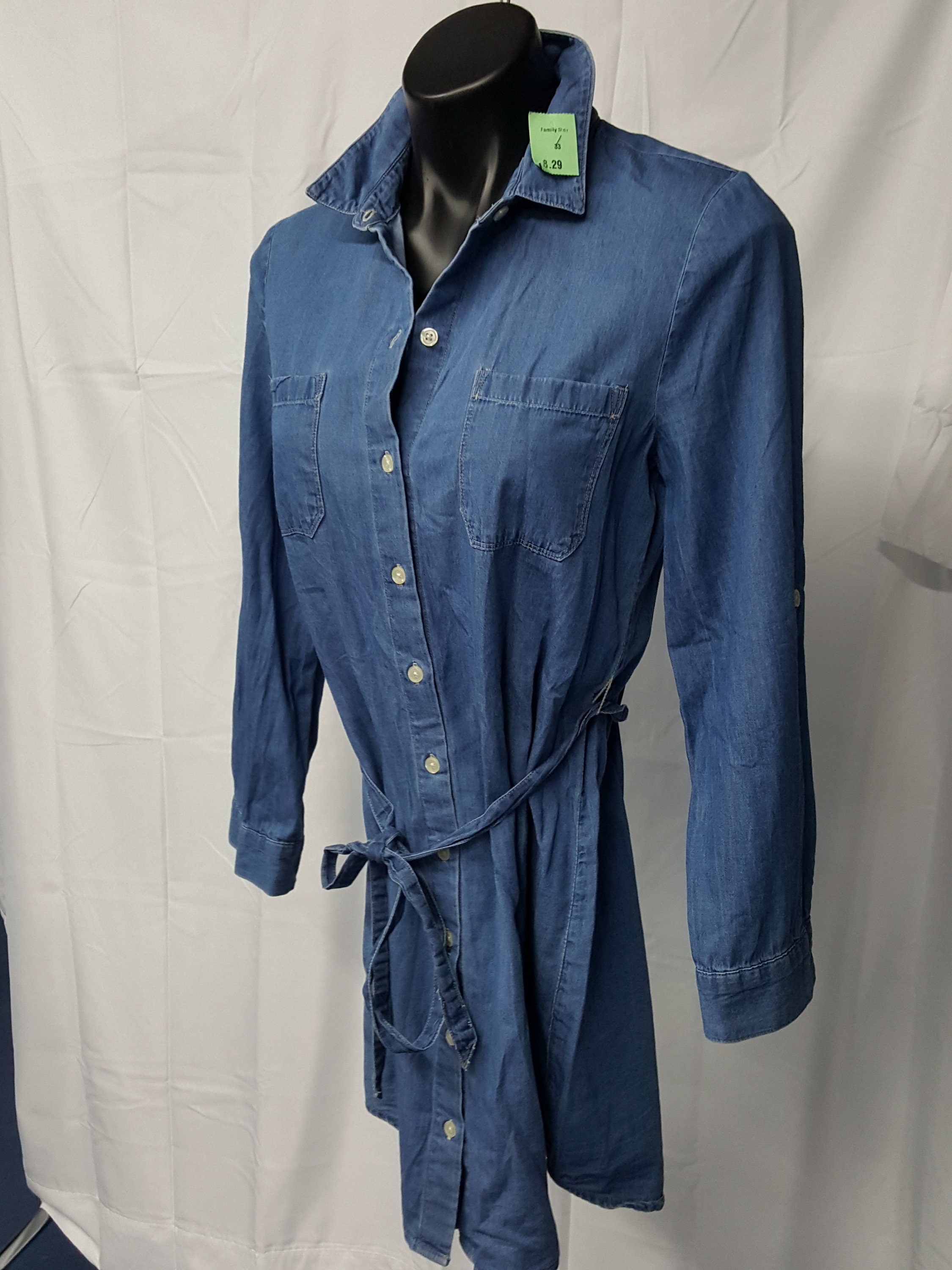 denim shirt dress size 22