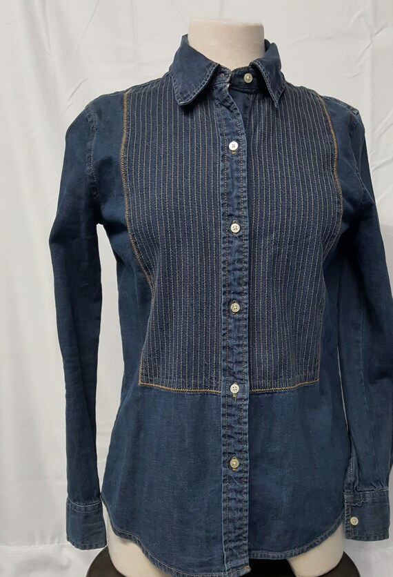 dressy denim shirt
