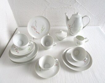 Vintage coffee service 21 pieces Schönwald porcelain