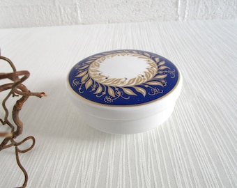 Vintage lidded box porcelain jewelry box storage order decoration Thomas Germany