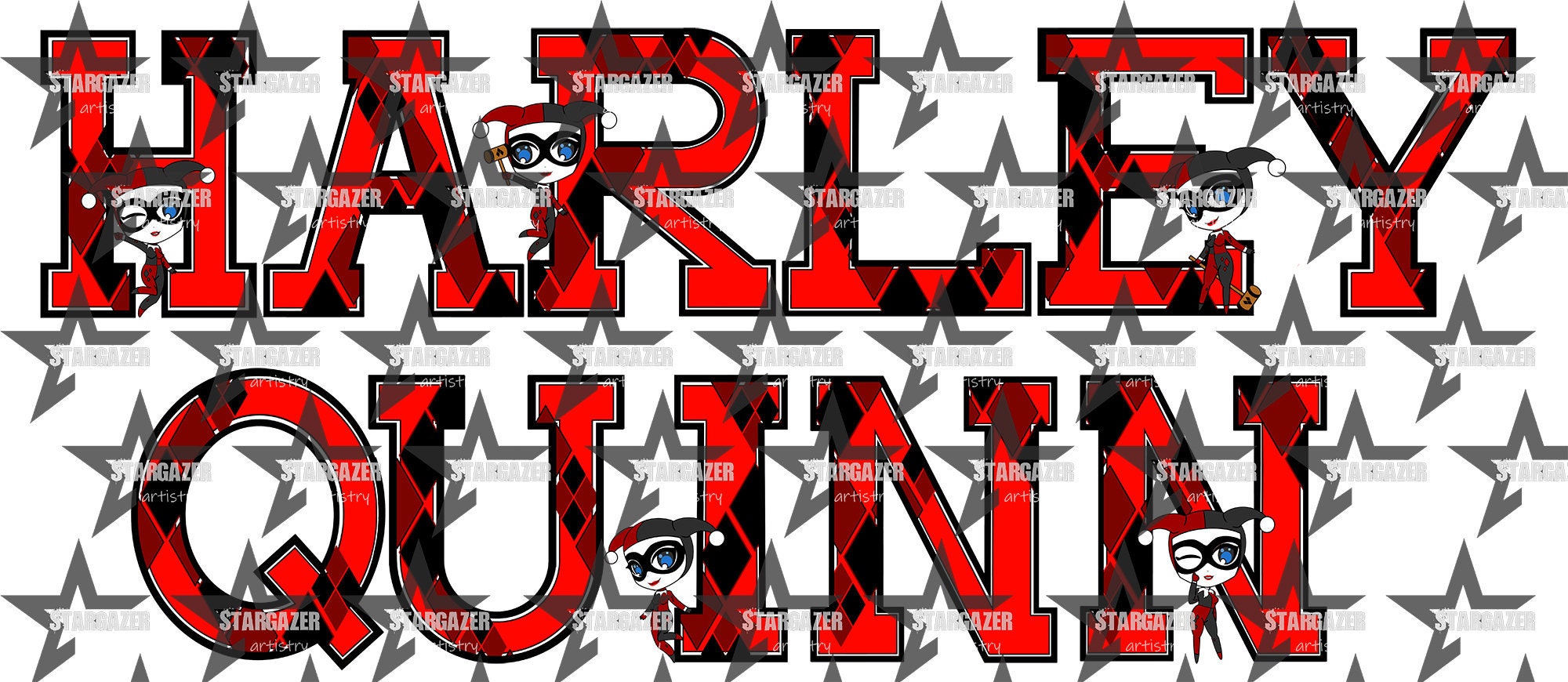 Harley quinn t shirt schriftzug 2025
