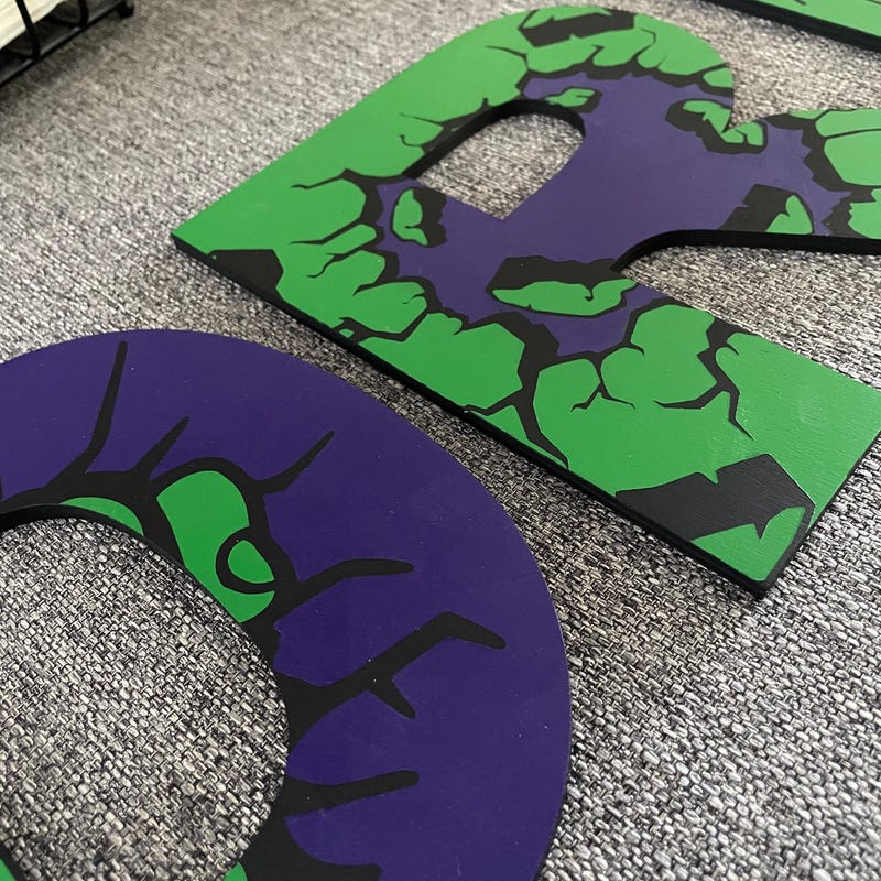 Hulk the Letter A - Etsy