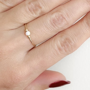 Opaal stapelring-opaal angst ring-angst ring-fidget ring-verstelbare angst ring-zorgen ring-spinner ring-stress ring