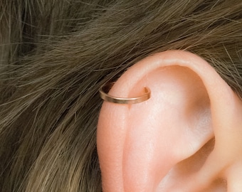 Twisted Sterling Silver Ear Cuff No Piercing - Rose Gold by Spero London