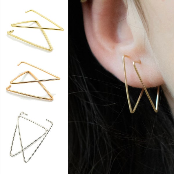 Fake Double Earring Etsy