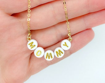 Mother Day - Custom Name Necklace - Custom Word Necklace - Personalized Necklace - Mom Necklace - Custom Gift for her