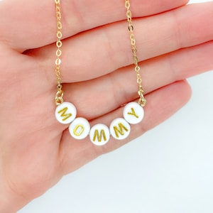 Custom Name Necklace - Custom Word Necklace - Personalized Necklace - Mom Necklace - Custom Gift for her