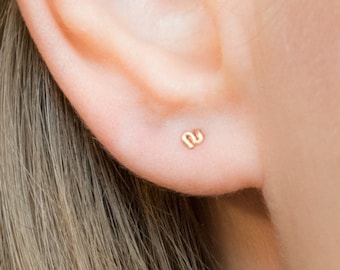 Super Tiny Stud Earrings - Rose Gold Studs - Small Stud Earrings Gold - Earrings Studs - Gold Earrings