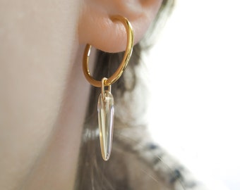 Mother Day - No Piercing Clip On Fake Earrings - Clip On Hoops - Fake Hoop Earrings - Non Pierced Hoops Earrings