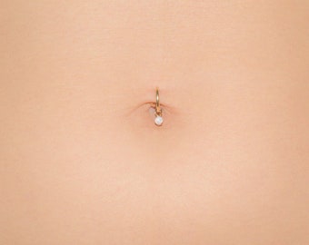 Fake navelpiercing, Clip op navelring, Fake navelring, Fake navelring, Buikhoepel, opaal