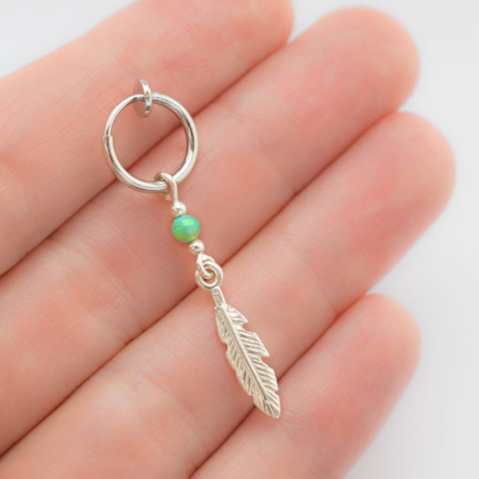 Fake Belly Button Piercing Ring Non Piercing Belly Ring Fake Etsy