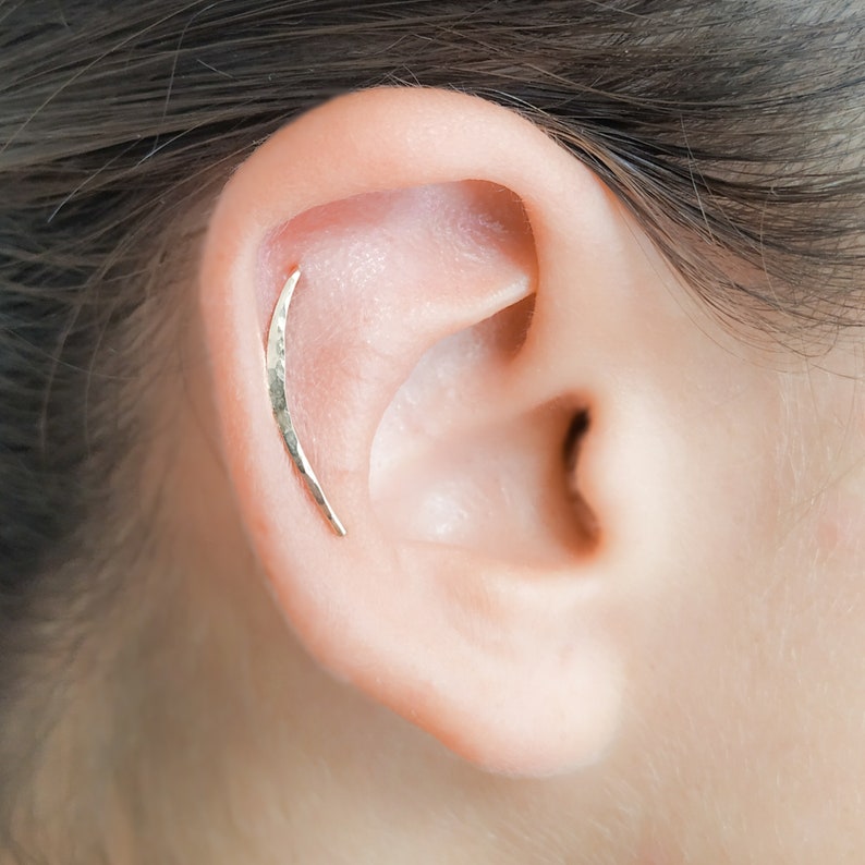 Helix Earring Helix Stud Helix Piercing Long Helix Etsy