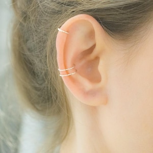 HELIX Piercing Creolen - Kleines Helix Hoop - Helix Ohrring - kleine Creolen - Diamant Hex