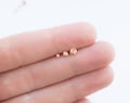 Rose Gold Earrings, small earrings, earring set, stud earrings rose gold, tiny stud earring set, 2 mm Studs, 3mm stud earrings