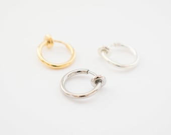 Clip On Belly Button Ring, Non Piercing Hanger Clip Ring, Fake Belly Button No Piercing, Naval Ring Non Piercing