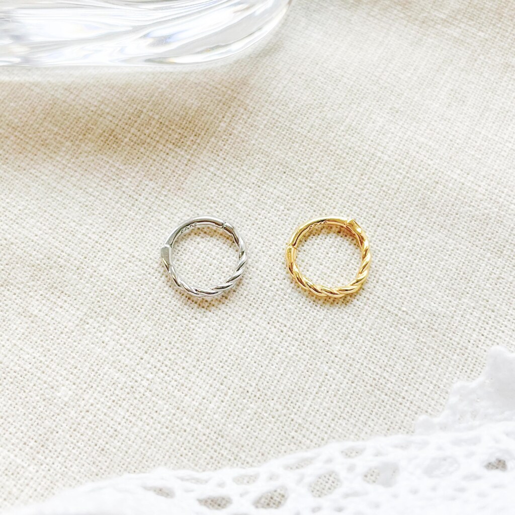 Anello Nasale A Clicker In Acciaio Chirurgico 316L Con Zirconi, 16G (1,2 Mm), Diametro 8/10 Mm, Per Setto, Helix, Daith, Colore Argento, Oro, Oro Rosa