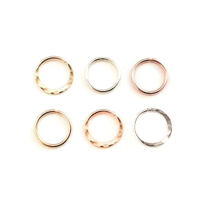 Classic Simple High Quality Hoop Piercing Ring - Rook Septum Helix Versatile Piercing Ring