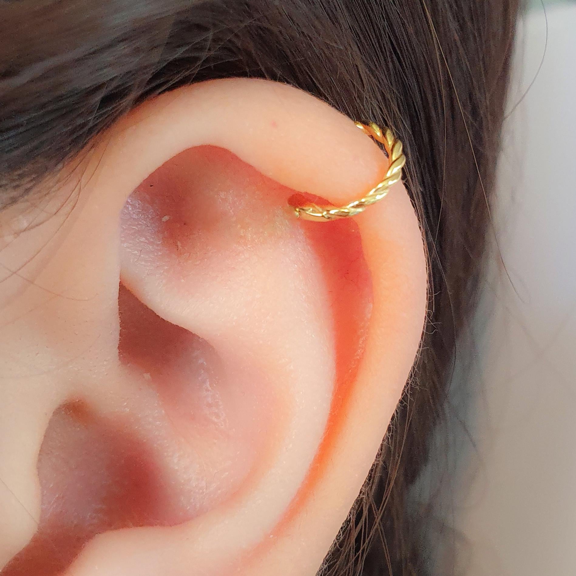 Helix Clicker Hoop 16g - Helix Segment Ring Earring - Helix