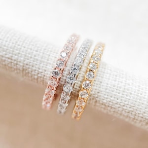 Oormanchetoorbel manchet met zirkonia diamant in goud, rosé of zilver