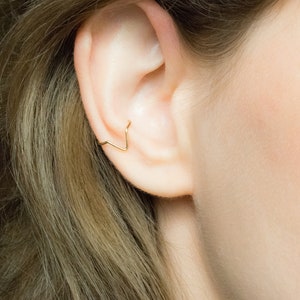 Ohrstulpe, Ohrmanschette nicht durchbohrt, Fake Piercing,Ohrenwickel,Ohrenwickel, ohr manschette winkel