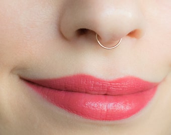Rose Gold Fake Septum Ring, faux septum, faux septum ring