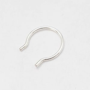 Septum Retainer, septum pincher, septum horseshoe, septum ring silver, septum piercing