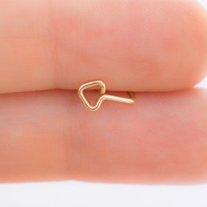 double piercing earring, double lobe earring, lobe earring set, arrow, 2 hole, double hole, gold ear studs